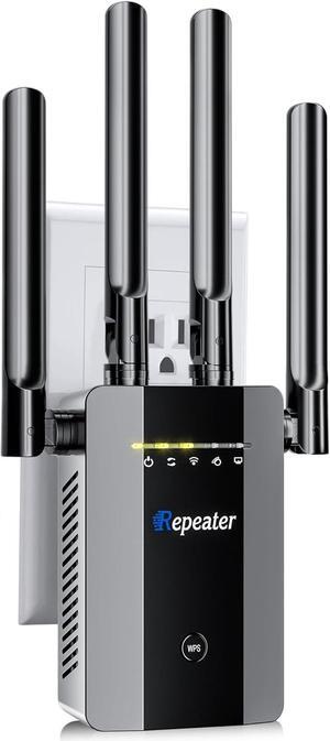 WiFi Extender Signal Booster, up to 13k+sq. ft and 68+ Devices, Internet Booster for Home, Wireless Internet Repeater and Signal Amplifier Ethernet Port, 8X Faster Access Point