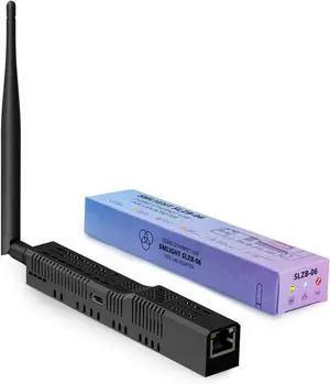 SMLIGHT SLZB-06 - Zigbee 3.0 to Ethernet,USB,and WiFi Gateway Coordinator with PoE,Universal Gateway for Home Assistant/ Zigbee2MQTT/ZHA,Wireless Zigbee 3.0 USB Adapter