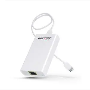 PoE to USB C Converter for Smart Phone/Tablet, USB-C to Ethernet Adapter with 60W Charging, Power & Data 2-in-1 RJ45 Port to Type-C Adapter, 10/100/1000Mbps High Speed Plug & Play,IEEE802.3bt