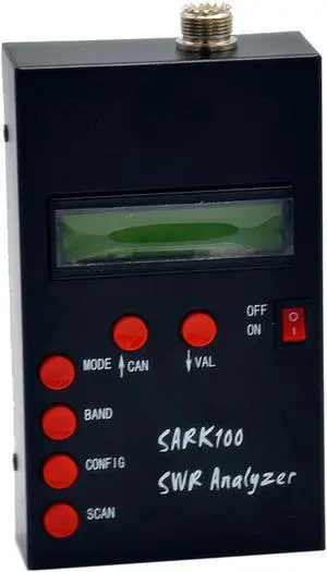 1-60Mhz Shortwave Antenna Analyzers Digital Display Shortwave Antenna Analyzers Meter Tester for 2 Way Radio