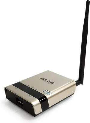 Alfa R36AH WPS Wireless Router 2.4GHz, 802.11n, 1x Internal Antenna, 1x Detachable High Gain Antenna, 1x USB Port, for Alfa USB WiFi Adapter, Windows, MacOS