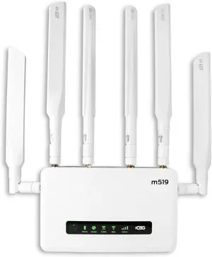 CSG m519 5G Cellular Gateway Business or Home Gigabit Router, Compatible with Verizon 5G, Dual-SIM, Cat19 Router, Wi-Fi 6, Battery Backup for Portable Travel, Fast Internet Speeds on Up to 200 Devices