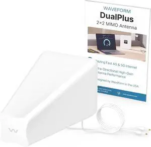 Waveform DualPlus: 2x2 MIMO Directional Log Periodic Antenna | External Antenna for 4G/5G Routers & Gateways | for T-Mobile Home Internet, Verizon, AT&T | Antenna Only
