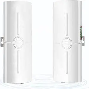 Point to Multipoint Outdoor Internet Long Range Wireless Bridge for Starlink Gen 3 Router, Starlink WiFi Extender, IP65 Waterproof, 5.8GHz 3KM 1000Mbps with 14dBi High Gain Antenna, 2 Pack