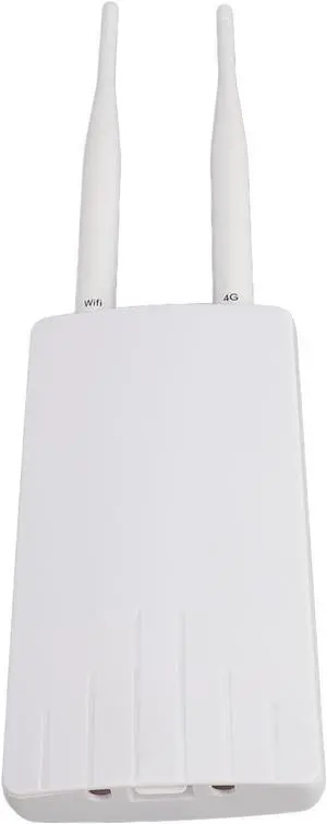 Outdoor 4G LTE POE Router SIM Card Slot - Connects Up to 10 Devices, 300Mbps Unlocked Modem - European Compatible, 2 Antennas for Extended Range (US Plug)