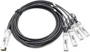 100G QSFP28 to 4 x 25G SFP28 Passive Direct Attach Copper Breakout Cable Compatible with DELL DAC-Q28-4SFP28-25G-1M 1m (3ft)