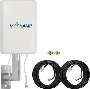 4G/5G MIMO LTE Antenna Dual-Polarized 680-3800MHz Twin 32.8ft Cable Compatible with Routers, Modems, Hotspots, Gateways with SMA/TS9 Connectors | Compatible with AT&T, Verizon, T-Mobile