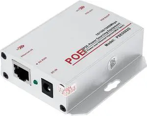 Gigabit Industrial 30W PoE+ Injector, Convert Low Voltage DC 12-48V Input to 48V PoE Output, IEEE802.3af/at, DIN-Rail & Wall Mount Injector for Different Scenario (PSE5502G)