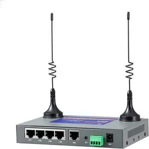 QX510-NW2 Industrial 4G LTE WiFi Router with 5 Ethernet Ports, Support T-Mobile EIOTCLUB SIM Card, Not for Verizon/ATT, Cellular VPN RS232 Modems for Cameras Manufacturing Retail POS Charging Station