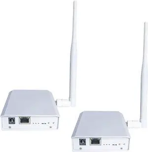 Wireless Bridge,Point to Point/Multipoint WiFi Halow Bridges,Outdoor to Shop Barn Garage Building,Plug and Play,3KM Long Distance,10/100Mbps LAN Port Wireless Ethernet Bridge with High-Gain Antenna