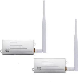 WiFi HALOW Wireless Bridge Point-to-Point Long Range with 20DBi High-Gain Antenna,2.4G WiFi Bridge Repeater Supports 3KM Outdoor Transmission Distance, Air Ethernet Cable, IEEE 802.11ah