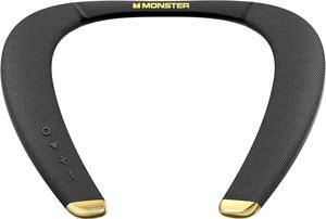 Monster Boomerang Petite Neckband Bluetooth Speakers, Neck Speaker with 15H Playtime, aptX High Fidelity 3D Stereo Sound, Low Latency, Built-in Mic, IPX5 Waterproof Wearable for Home Outdoor