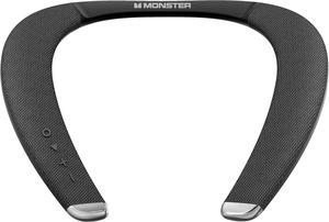 Monster Boomerang Petite Neck Speaker, Neckband Bluetooth Speaker with 15H Playtime, aptX High Fidelity 3D Stereo Sound, Low Latency, Built-in Mic, IPX5 Waterproof Wearable Speaker for Home Outdoor