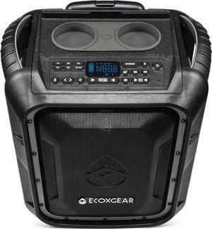 ECOXGEAR EcoBoulder+ GDI-EXBLD810 Rugged Waterproof Floating Portable Bluetooth Wireless 100 Watt Speaker and PA System (Gray)