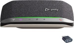 Poly Sync 20+ Personal Portable Bluetooth Speakerphone (Plantronics)  Noise/Echo Reduction  USB-C Bluetooth Adapter - Works w/Teams (Certified), Zoom, PC, Mac, Mobile  Amazon Exclusive