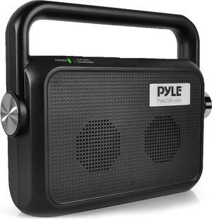 Pyle Wireless Portable Speaker Soundbox - 2.4ghz Full Range Stereo Sound Digital TV MP3 iPod Analog Cable w/ Headset Jack Voice Enhancing Audio Hearing Assistance - PTVSP18BK