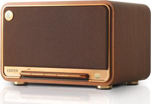 Edifier D32 Tabletop Wireless Speaker, Hi-Res Audio, LDAC, ALAC, 60W (RMS), 2.1 Acoustic Architecture, 11h Playtime, APP Control, Bluetooth 5.3, AirPlay2, USB-C and AUX Inputs, Brown Edifier D32 Tabletop Wireless Speaker, Hi-Res Audio, LDAC, ALAC, 60W (RMS), 2.1 Acoustic Architecture, 11h Playtime, APP Control, Bluetooth 5.3, AirPlay2, USB-C and AUX Inputs, Brown