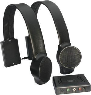 Couch & Armchair Wireless TV Speakers \u2013 Assistive, Portable TV Speakers for Hard of Hearing with RF Wireless, Flexible Connections, Voice-Enhanced Sound \u2013 Wireless Speakers for TV, Black