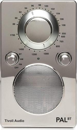 Tivoli Audio PAL BT Portable Bluetooth AM/FM Radio (Chrome)