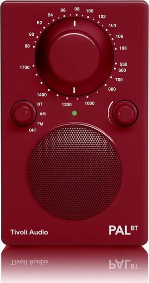 Tivoli Audio PAL BT Portable Bluetooth AM/FM Radio (Red)