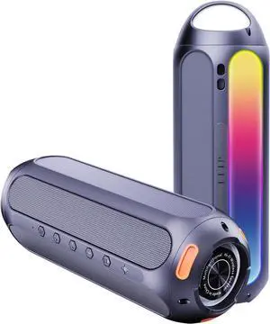 Portable Bluetooth Speaker, 30W Outdoor Portable Wireless Speakers IPX6 Waterproof with LED RGB Lights 30H Playtime Deep Bass for Home/Outdoor/Party/Beach,Gift Ideas