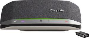 Poly - Sync 20+ Bluetooth Speakerphone (Plantronics) - Personal Portable Speakerphone - USB-C Bluetooth Adapter - Connect to Your PC/Mac/Cell Phone - Works with Teams (Certified), Zoom & More