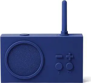 Lexon TYKHO 3 Wireless Bluetooth Speaker and FM Radio, Splashproof and Rechargeable - Dark Blue