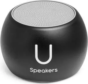U Boost Speaker | Stylish Portable Wireless Bluetooth 5.0 with Built-in Subwoofer and Mic | Perfect Mini Speaker for Home, Parties, Travel! Small Device, Rich Sound | Black