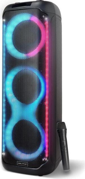 Dolphin KP-380: Elite Triple 8" Bluetooth Party Speaker | Unmatched Power & Sound | Long-Lasting Battery, 35-Inch Tall