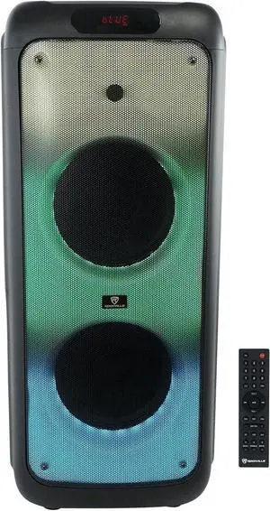 Rockville BASS Party 10 Dual 10" Portable Battery LED Party Bluetooth Speaker