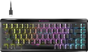 Turtle Beach Vulcan II Mini Air 65% Wireless Optical Mechanical Gaming Keyboard, Bluetooth, Customizable RGB Lighting, Detachable Cable, Smart Keys, On-Board Profiles, 200M Keystroke Life  Black