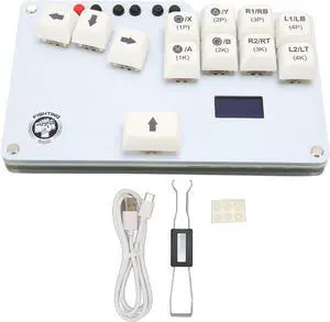 Mtlavishness Fight Stick Fighting Game Keyboard 22. 0×14. 0×5. 0 for Fighting Box Keyboard for WASD Gp2040 Ce Fightstick Fight Stick with for Cherry Mx for Ps3 Fight Pad Keyboard
