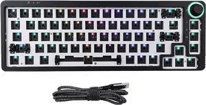 LK67/KF068 Mechanical Keyboard Kits Light Single Modes Cord Full Keyboard with Numberpad