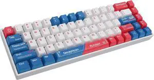 60% Percent Gaming Keyboard, Mechanical RGB 60 Percent Keyboard with Hot Swappable Blue Switch, 68 Keys, Tri Mode BT5.0/Type C Wired/2.4GHz Cordless Keyboard for PC Gamers