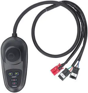 Electric Wheelchair Joystick Controller, Flexible Control ABS Auto Stop 50A DC 24V Stable Power on Wheel Chair Joystick Controller for Robot