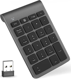 Foloda Number Pad for Laptop, 10 Keys USB Number Numeric Keypad Numpad, 22 Keys Wireless Numberpad Keyboard Laptop Accessories for PC Desktop Surface Pro Notebook Foloda Number Pad for Laptop, 10 Keys USB Number Numeric Keypad Numpad, 22 Keys Wireless Numberpad Keyboard Laptop Accessories for PC Desktop Surface Pro Notebook
