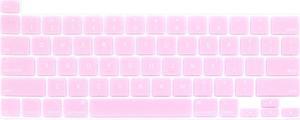 YYubao Ultra Thin Keyboard Cover Protector Soft Silicone Skin Compatible with MacBook Pro 16 inch with Touch Bar and Touch ID A2141 - Release in November 2019 (Light Pink)