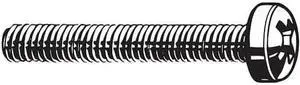 ZORO SELECT M51340.050.0025 M5-0.80 x 25 mm Phillips Fillister Machine Screw,
