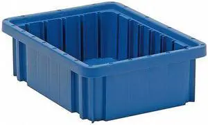 QUANTUM STORAGE SYSTEMS DG91035BL Blue Divider Box 10 7/8 in x 8 1/4 in x 3 1/2