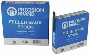 PRECISION BRAND 19125 Feeler Gauge,High Carbon Steel,0.0010 In