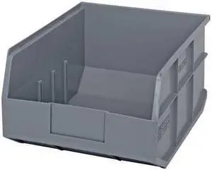 QUANTUM STORAGE SYSTEMS SSB445GY Shelf Storage Bin, Polypropylene, Gray, 7 in