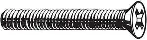 ZORO SELECT M51300.060.0012 M6-1.00 x 12 mm Phillips Flat Machine Screw, Plain
