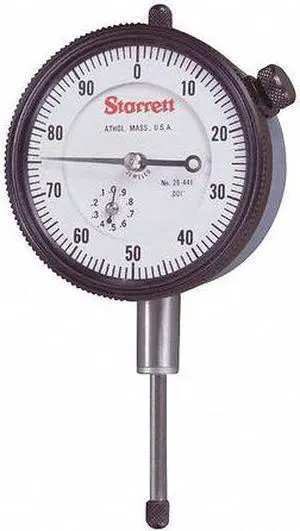 STARRETT 25-441J Dial Indicator,0 to 1 In,0-100