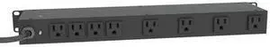 POWER FIRST 1BP99 Power Strip, Surge, 5-15R, 5-15P, 15 ft., Black