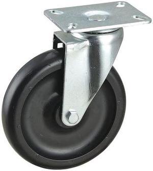 ZORO SELECT DCIB06041S002 Swivel Plate Caster,400 lb.,Plate Type A