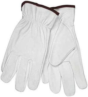 MCR SAFETY 3613L Leather Palm Gloves,Goatskin,L,PR