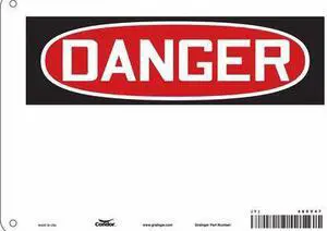 CONDOR 486V47 Safety Sign,10" W,7" H,0.032" Thickness