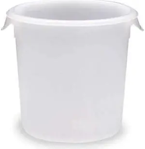 RUBBERMAID FG572024CLR Round Storage Container, 2 qt