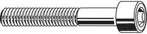 ZORO SELECT U51050.013.0125 #6-32 Socket Head Cap Screw, Socket, Plain 18-8
