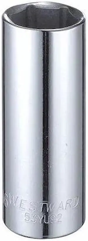 WESTWARD 53YU92 1/2" Drive, SAE Socket, 15/16" Socket Sz, 6 Pts